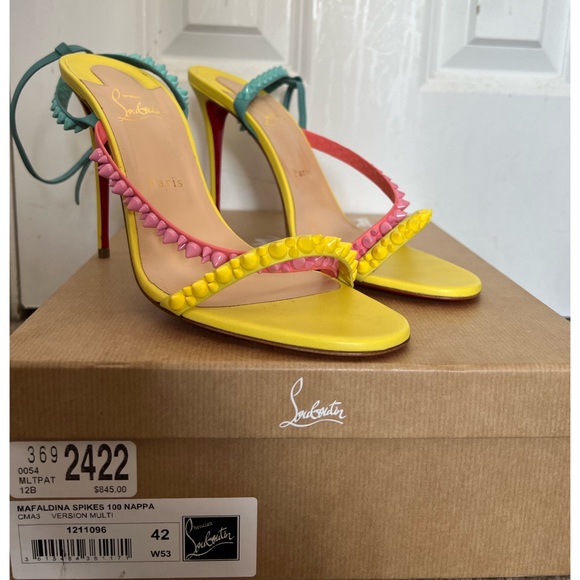 Louboutin Mafaldina 100 mm Multi - Picture 2 of 4
